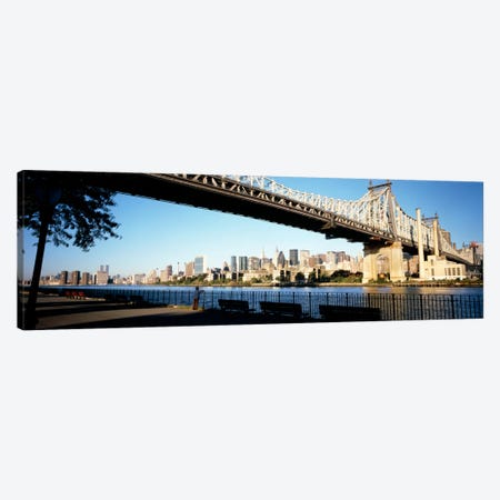 Bridge across a river, Queensboro Bridge, East River, Manhattan, New York City, New York State, USA Canvas Print #PIM1224} by Panoramic Images Canvas Art