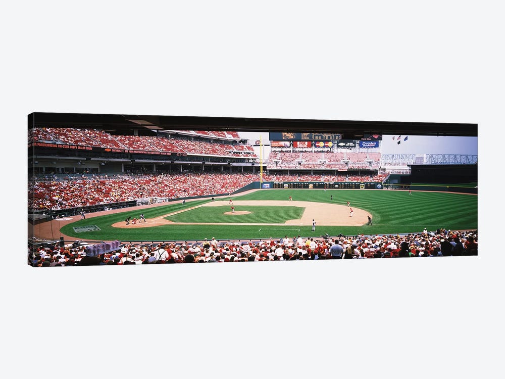Great American Ballpark First Base Line Cincinnati OH by Panoramic Images 1-piece Canvas Artwork