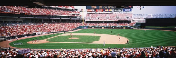 Baseball: Great American Ballpark First Base Line Cincinnati OH by Panoramic Images