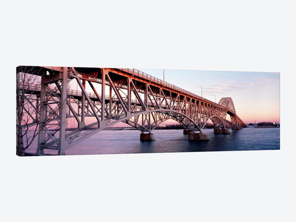 Bridge across a river, South Grand Island Bridge, Niagara River, Grand Island, Erie County, New York State, USA by Panoramic Images 1-piece Canvas Artwork