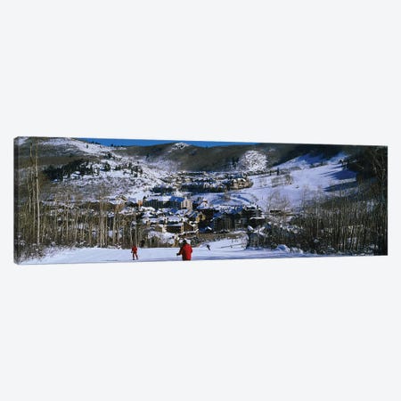 Skiers skiing, Beaver Creek Resort, Colorado, USA Canvas Print #PIM12301} by Panoramic Images Canvas Wall Art