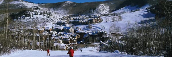 Colorado: Skiers skiing, Beaver Creek Resort, Colorado, USA by Panoramic Images