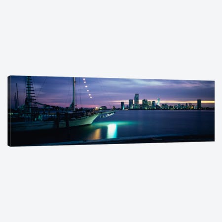 Sailboat in the sea, Miami, Miami-Dade County, Florida, USA Canvas Print #PIM1231} by Panoramic Images Canvas Art