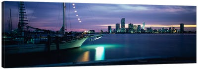 Sailboat in the sea, Miami, Miami-Dade County, Florida, USA Canvas Art Print - Miami Skylines