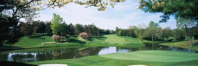 Lakeside Greens, Congressional Country Club, Bethesda, Maryland, USA by Panoramic Images framed canvas print