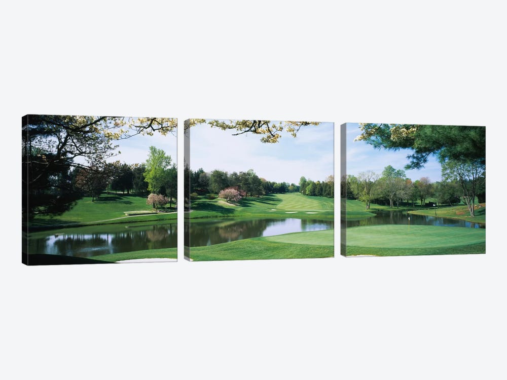 Lakeside Greens, Congressional Country Club, Bethesda, Maryland, USA by Panoramic Images 3-piece Canvas Art