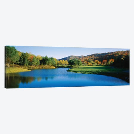 Lake on a golf course, The Raven Golf Club, Showshoe, West Virginia, USA Canvas Print #PIM12322} by Panoramic Images Canvas Wall Art