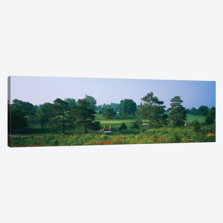 Trees on a golf course, Des Moines Golf And Country Club, Des Moines, Iowa, USA Canvas Print #PIM12329} by Panoramic Images Canvas Wall Art
