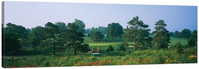 Trees on a golf course, Des Moines Golf And Country Club, Des Moines, Iowa, USA Canvas Art Print - Golf Art