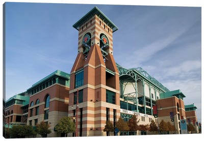 Low angle view of a building, Minute Maid Field, Houston, Texas, USA Canvas Art Print - Texas Art