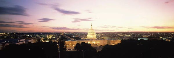 Washington, D.C. Skylines: US Capitol Washington DC USA by Panoramic Images