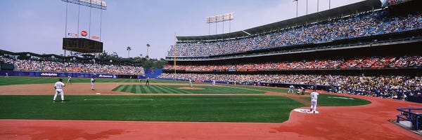 Baseball: Dodgers vs. Yankees, Dodger Stadium, City of Los Angeles, California, USA by Panoramic Images