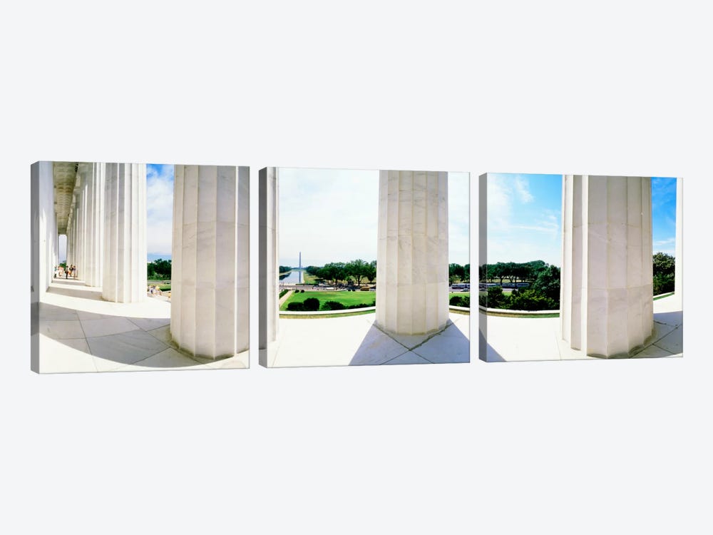 Lincoln Memorial Washington DC USA by Panoramic Images 3-piece Canvas Print