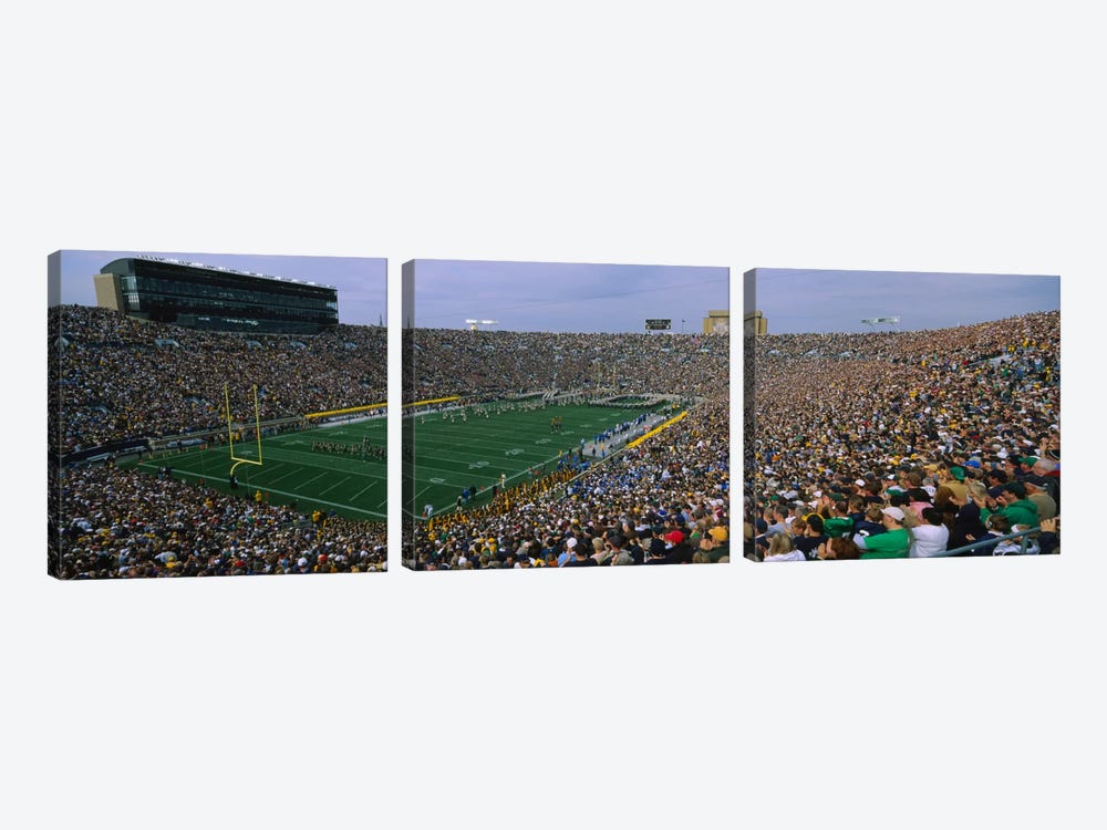 Team Entrance, Notre Dame Stadium, St. Joseph County, Indiana, USA by Panoramic Images 3-piece Canvas Wall Art
