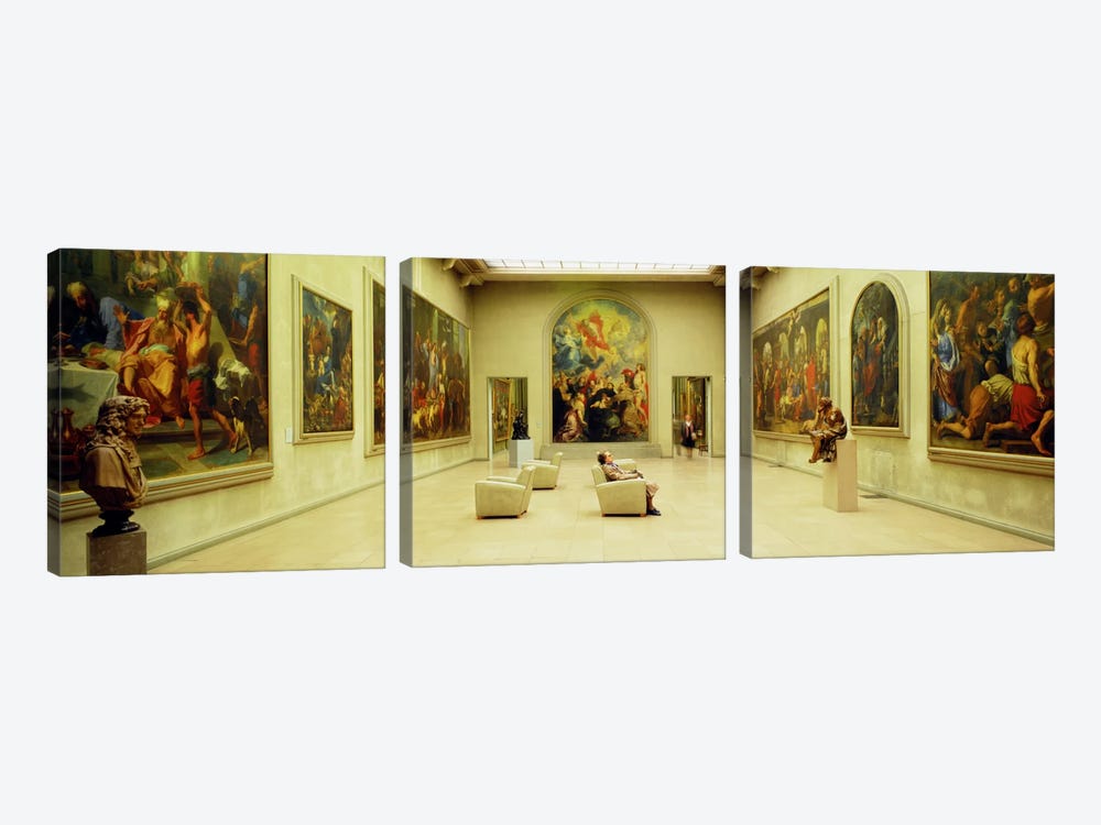 Beaux Arts Museum Lyon France by Panoramic Images 3-piece Canvas Print