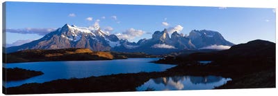Torres Del Paine, Patagonia, Chile Canvas Art Print - Snowy Mountain Art
