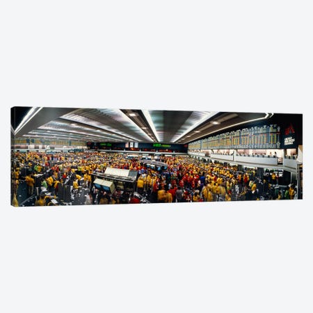 Trading Floor Chaos, Chicago Mercantile Exchange, Chicago, Illinois, USA Canvas Print #PIM1243} by Panoramic Images Art Print