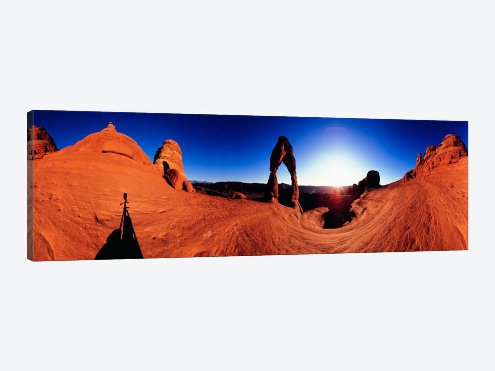 Delicate Arch At Sunrise, Arches National Park, Utah, USA by Panoramic Images 1-piece Canvas Art