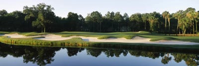 Lakeside Sand Trap, Kiawah Island Golf Resort, Charleston County, South Carolina, USA by Panoramic Images framed canvas print