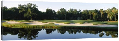 Lakeside Sand Trap, Kiawah Island Golf Resort, Charleston County, South Carolina, USA Canvas Art Print - Golf Art