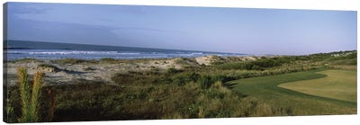 Golf course at the seaside, Kiawah Island Golf Resort, Kiawah Island, Charleston County, South Carolina, USA Canvas Art Print - Golf Art