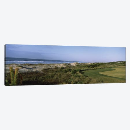 Golf course at the seaside, Kiawah Island Golf Resort, Kiawah Island, Charleston County, South Carolina, USA Canvas Print #PIM12536} by Panoramic Images Canvas Wall Art