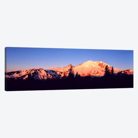 Sunset Mount Rainier Seattle WA Canvas Print #PIM1254} by Panoramic Images Art Print