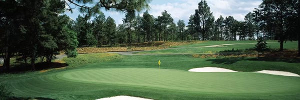 North Carolina: Golf course, Pine Needles Golf Course, Southern Pines, Moore County, North Carolina, USA by Panoramic Images