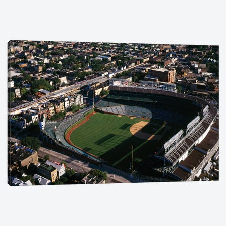 Aerial view of Wrigley Field, Chicago, Cook County, Illinois, USA Canvas Print #PIM12599} by Panoramic Images Canvas Art Print