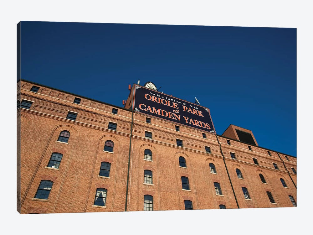 Low angle view of a baseball park, Oriole Park at Camden Yards, Baltimore, Maryland, USA by Panoramic Images 1-piece Art Print