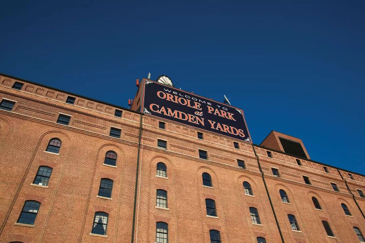 Low angle view of a baseball park, Oriole Park at Camden Yards, Baltimore, Maryland, USA by Panoramic Images wall art