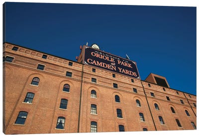 Low angle view of a baseball park, Oriole Park at Camden Yards, Baltimore, Maryland, USA Canvas Art Print - Maryland Art