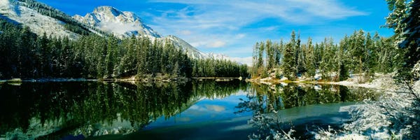 Wyoming: Winter Reflection, Yellowstone National Park, Wyoming, USA by Panoramic Images