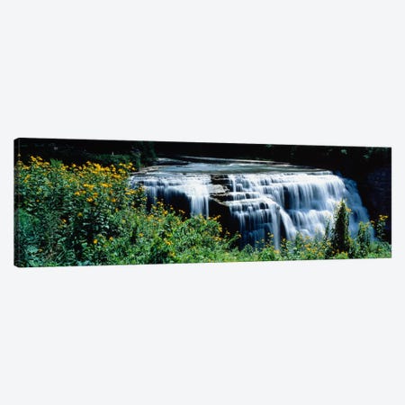 Middle Falls Of The Genesee River, Letchworth State Park, New York, USA Canvas Print #PIM1272} by Panoramic Images Canvas Art