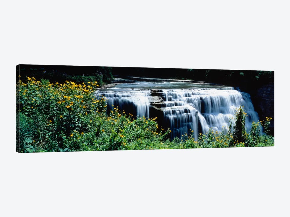 Middle Falls Of The Genesee River, Letchworth State Park, New York, USA by Panoramic Images 1-piece Canvas Wall Art