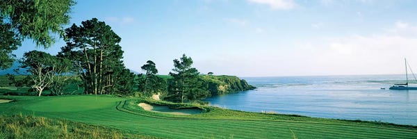 Monterey: Pebble Beach Golf Course, Pebble Beach, Monterey County, California, USA by Panoramic Images