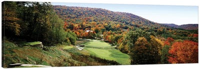 Golf course on a hill, Hawthorne Valley Golf Course, Hawthorne Valley, Salon, Ohio, USA Canvas Art Print - Golf Art