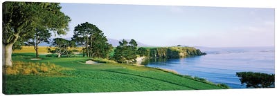Pebble Beach Golf Course 3, Pebble Beach, Monterey County, California, USA Canvas Art Print - Golf Art