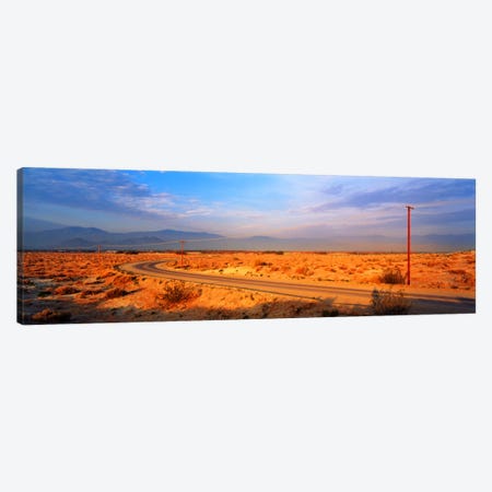 Road Desert Springs CA Canvas Print #PIM1276} by Panoramic Images Canvas Print