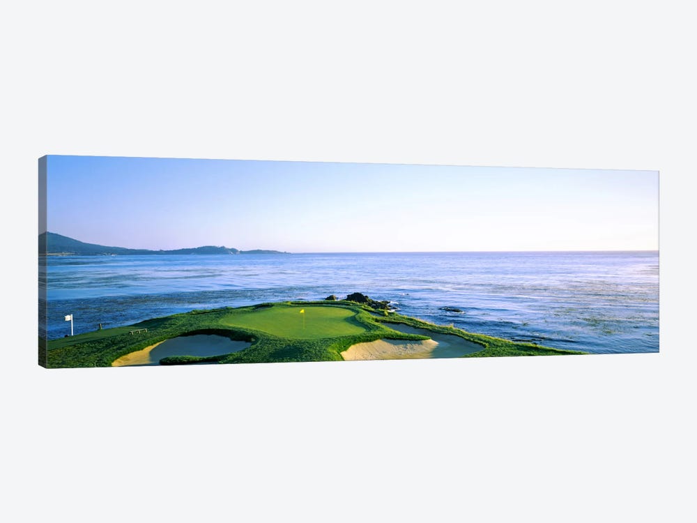 7th Hole, Pebble Beach Golf Links, Monterey County, California, USA by Panoramic Images 1-piece Canvas Art Print