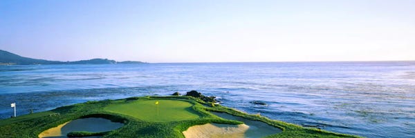 Large Photography - Canvas Prints: 7th Hole, Pebble Beach Golf Links, Monterey County, California, USA by Panoramic Images