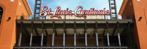 Missouri: Low angle view of the Busch Stadium in St. Louis, Missouri, USA by Panoramic Images