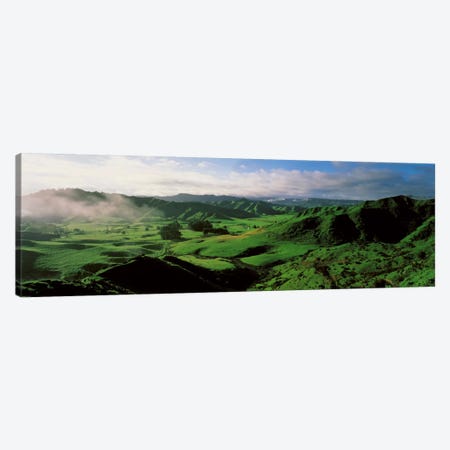 Farmland Taranaki New Zealand Canvas Print #PIM1288} by Panoramic Images Art Print