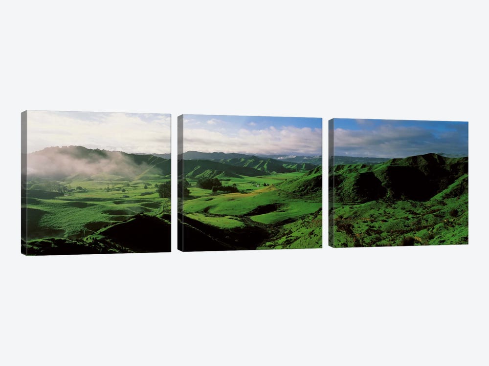 Farmland Taranaki New Zealand by Panoramic Images 3-piece Canvas Print