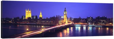 Palace of Westminster, City Of Westminster, London, England Canvas Art Print - England Art