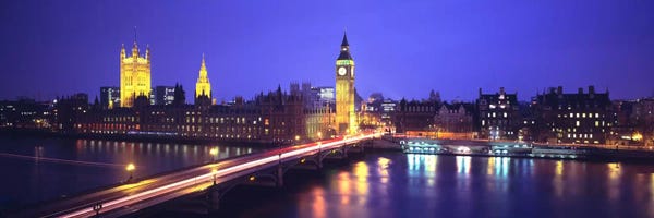 London Skylines: Palace of Westminster, City Of Westminster, London, England by Panoramic Images