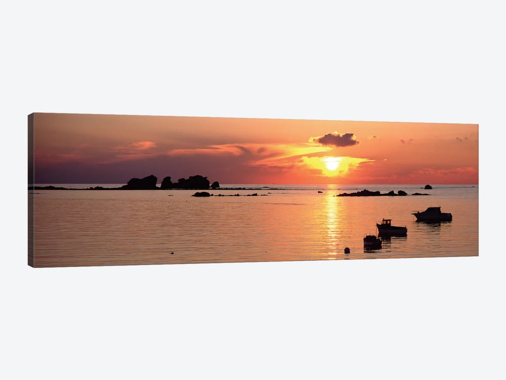 Sunset Over Archipelago Lilia,  Ile Vierge, Finistere, Brittany, France by Panoramic Images 1-piece Canvas Artwork
