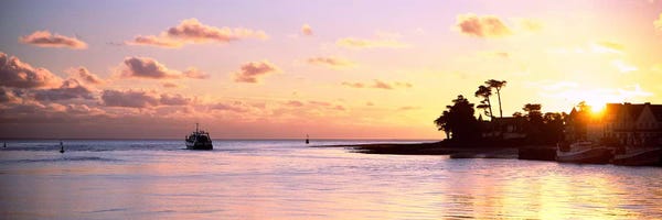 Brittany: Sunrise At Loctudy Harbour, Finistere, Brittany, France by Panoramic Images