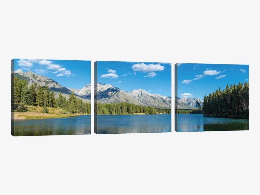 Johnson Lake II, Banff National Park, Alberta, Canada by Panoramic Images 3-piece Canvas Art Print