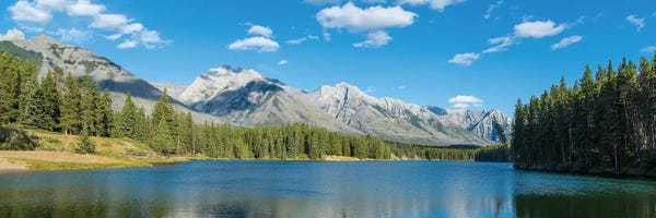 Snowy Mountains: Johnson Lake II, Banff National Park, Alberta, Canada by Panoramic Images